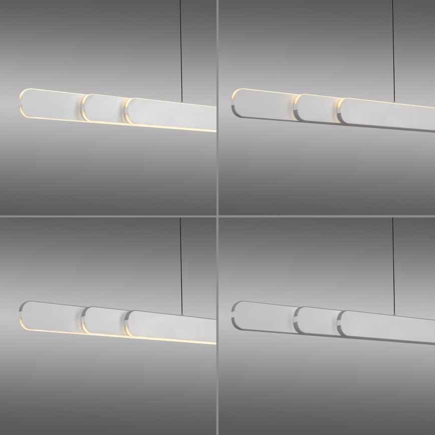 Schöner Wohnen 12577-16 - ADRIANA ROUND LED dimmable cable pendant 2xLED/24W/230V 2700/3000/3500/4000/5000K white