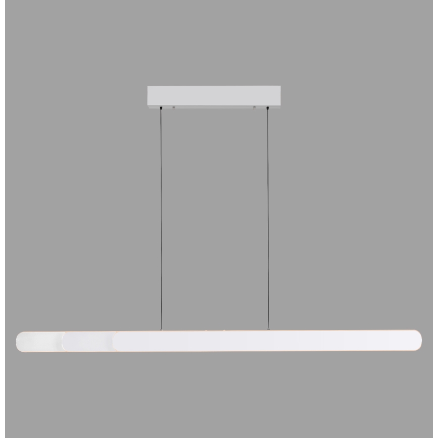 Schöner Wohnen 12577-16 - LED dimmable cable pendant ADRIANA ROUND 2xLED/24W/230V 2700/3000/3500/4000/5000K 160 cm white
