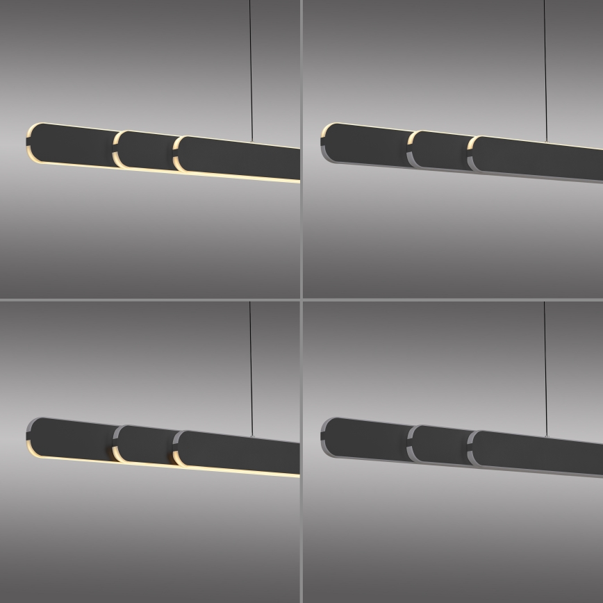 Schöner Wohnen 12577-18 - ADRIANA ROUND cable-suspended dimmable LED pendant 2xLED/24W/230V 2700/3000/3500/4000/5000K black