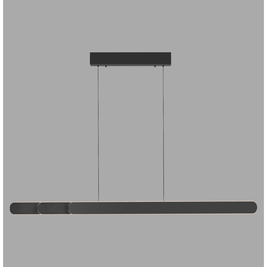 Schöner Wohnen 12577-18 - ADRIANA ROUND LED dimmable pendant light on cable 2xLED/24W/230V 2700/3000/3500/4000/5000K 160 cm black