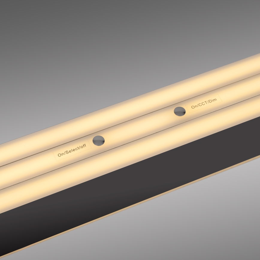 Schöner Wohnen 12577-18 - ADRIANA ROUND LED dimmable pendant light on cable 2xLED/24W/230V 2700/3000/3500/4000/5000K 160 cm black