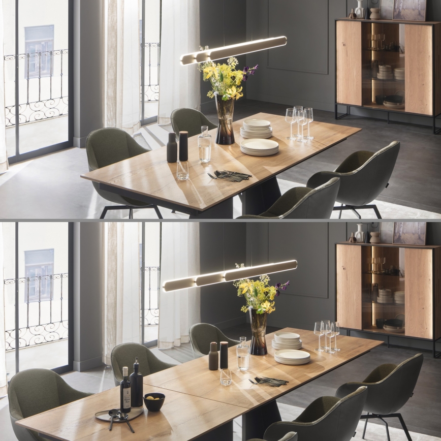 Schöner Wohnen 12577-39 - ADRIANA ROUND Dimmable LED pendant on cable, 2xLED/24W/230V, selectable 2700/3000/3500/4000/5000K, grey