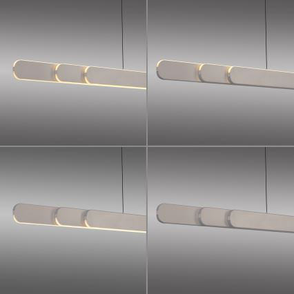 Schöner Wohnen 12577-39 - ADRIANA ROUND Dimmable LED pendant on cable, 2xLED/24W/230V, selectable 2700/3000/3500/4000/5000K, grey