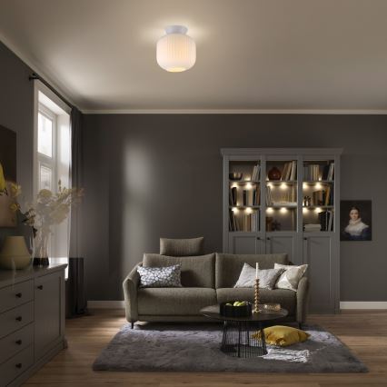 Schöner Wohnen 13574-16 - NAMI Ceiling Light 1xE27/25W/230V, Ø 20 cm, White