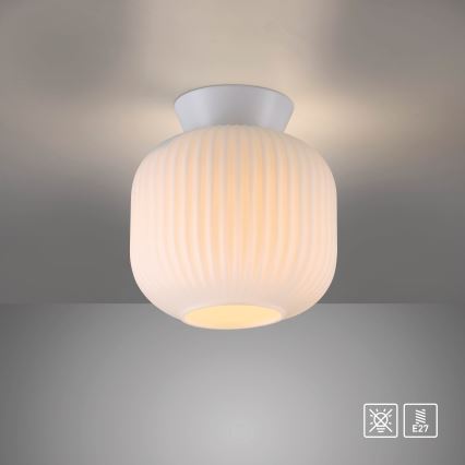 Schöner Wohnen 13574-16 - NAMI Ceiling Light 1xE27/25W/230V, Ø 20 cm, White