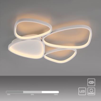 Schöner Wohnen 14038-16 - PEBBLES Dimmable LED Ceiling Light LED/35,5W/230V White