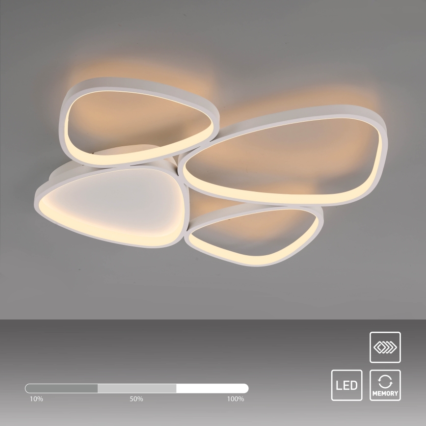 Schöner Wohnen 14038-16 - PEBBLES Dimmable LED Ceiling Light LED/35,5W/230V White