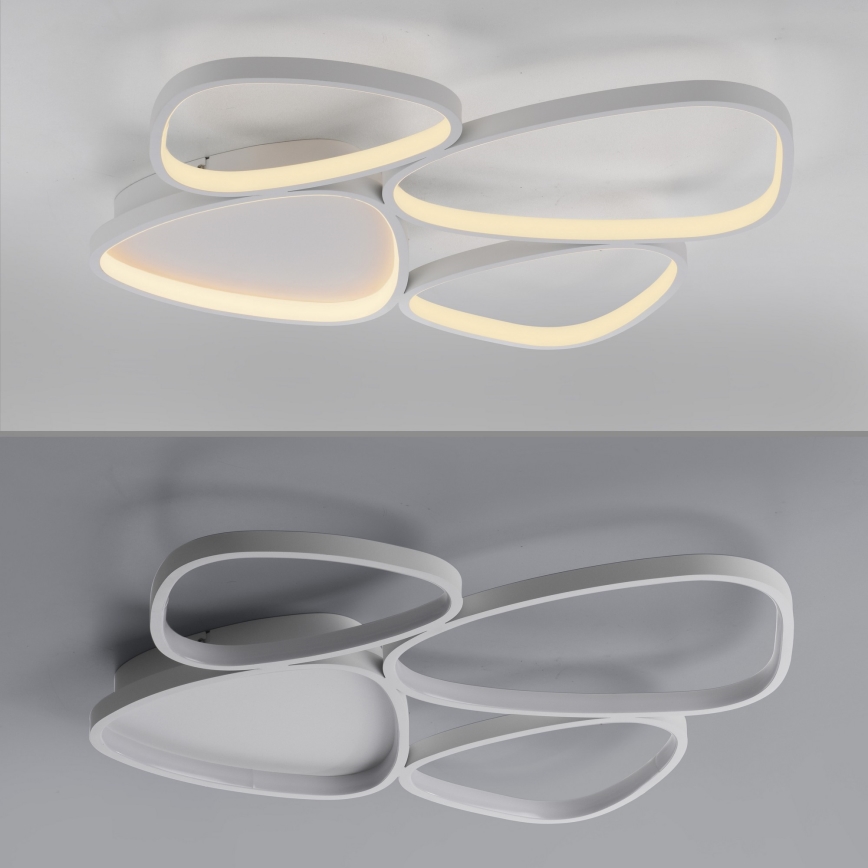 Schöner Wohnen 14038-16 - PEBBLES Dimmable LED Ceiling Light LED/35,5W/230V White