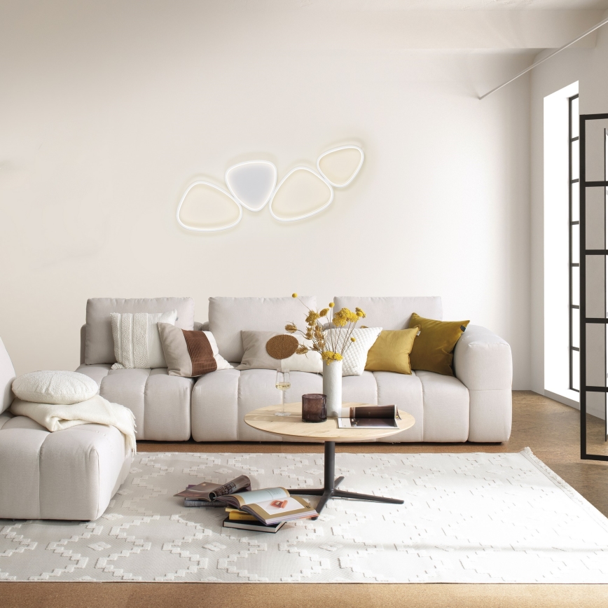 Schöner Wohnen 14039-16 - PEBBLES LED Dimmable Ceiling Light, 35.5W/230V, White