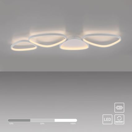 Schöner Wohnen 14039-16 - PEBBLES LED Dimmable Ceiling Light, 35.5W/230V, White