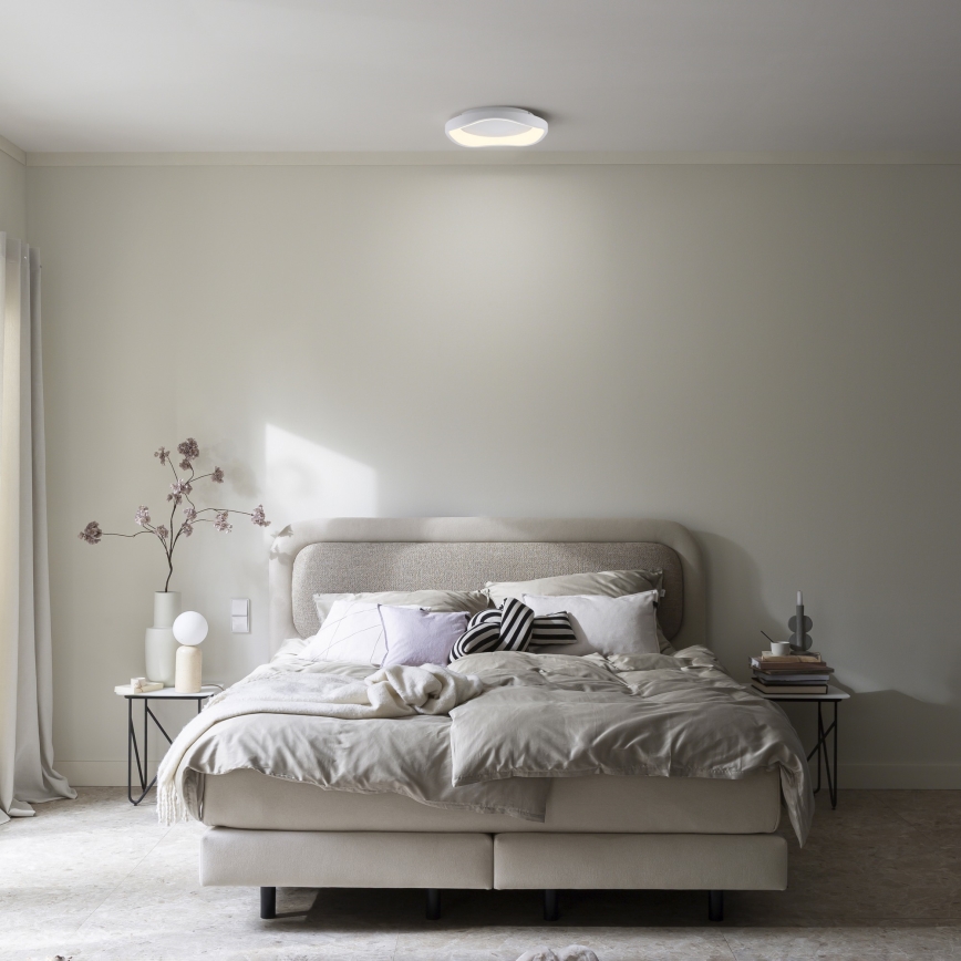 Schöner Wohnen 14233-16 - MONTA LED Dimmable Ceiling Light, 21W/230V, Ø 40 cm, White