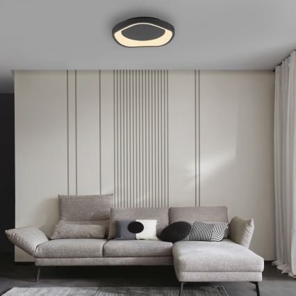Schöner Wohnen 14233-18 - MONTA LED dimmable ceiling light, 21W/230V, Ø 40 cm, black