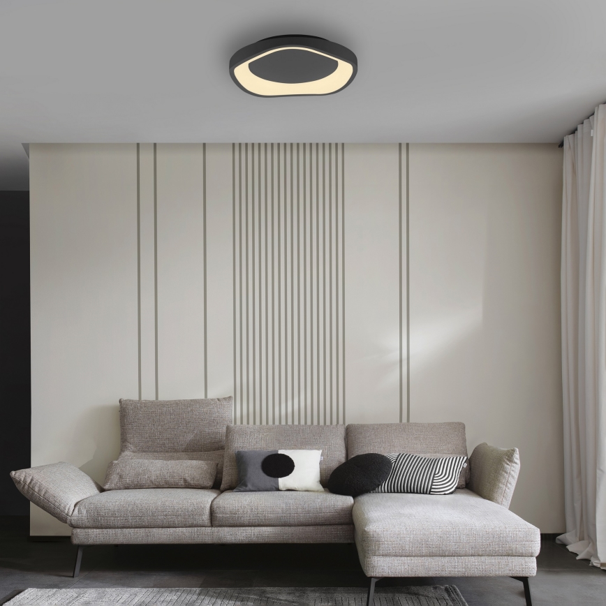 Schöner Wohnen 14233-18 - MONTA LED dimmable ceiling light, 21W/230V, Ø 40 cm, black