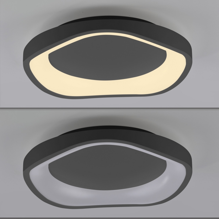 Schöner Wohnen 14233-18 - MONTA LED dimmable ceiling light, 21W/230V, Ø 40 cm, black