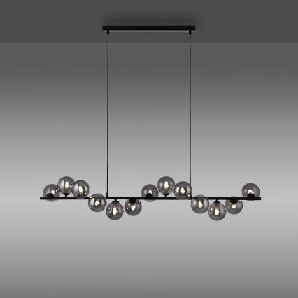 Schöner Wohnen 14504-18 - DUBAI LED pendant on cable 13xG9/3W/230V 118 m black/smoked