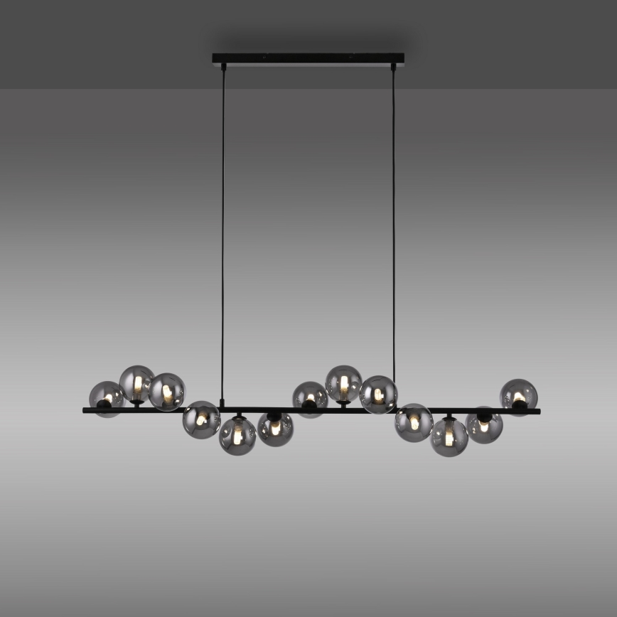 Schöner Wohnen 14504-18 - DUBAI LED pendant on cable 13xG9/3W/230V 118 m black/smoked