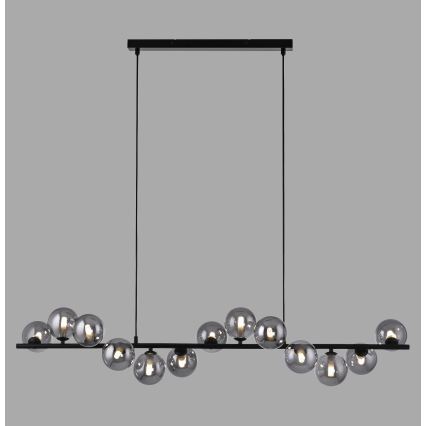 Schöner Wohnen 14504-18 - DUBAI LED pendant on cable 13xG9/3W/230V 118 m black/smoked