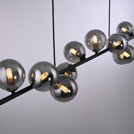 Schöner Wohnen 14504-18 - DUBAI LED pendant on cable 13xG9/3W/230V 118 m black/smoked