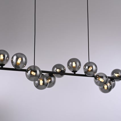 Schöner Wohnen 14504-18 - DUBAI LED pendant on cable 13xG9/3W/230V 118 m black/smoked