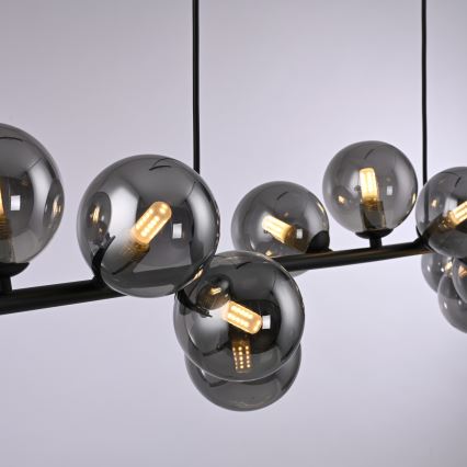 Schöner Wohnen 14504-18 - DUBAI LED pendant on cable 13xG9/3W/230V 118 m black/smoked