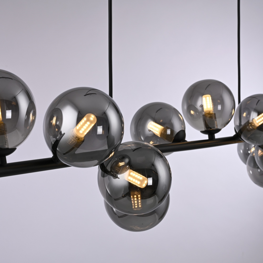 Schöner Wohnen 14504-18 - DUBAI LED pendant on cable 13xG9/3W/230V 118 m black/smoked