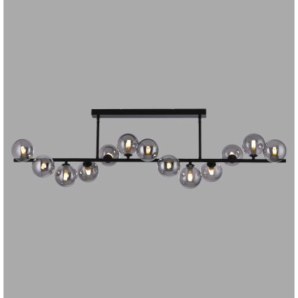 Schöner Wohnen 14505-18 - DUBAI LED pendant on rod, 13×G9/3W/230V, Black/Smoked