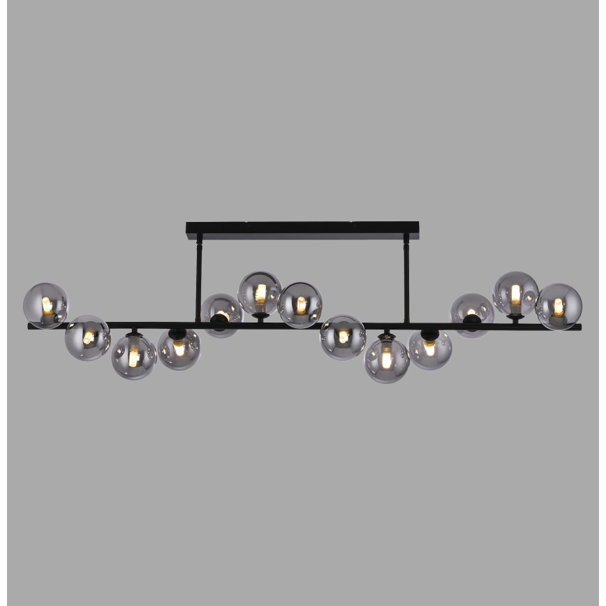 Schöner Wohnen 14505-18 - DUBAI LED pendant on rod, 13×G9/3W/230V, Black/Smoked