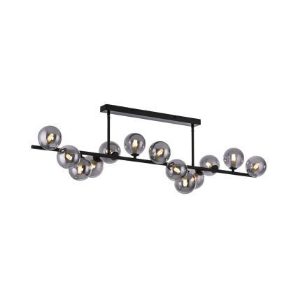 Schöner Wohnen 14505-18 - DUBAI LED pendant on rod, 13×G9/3W/230V, Black/Smoked
