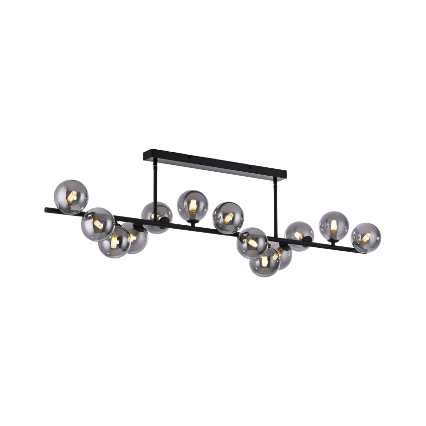 Schöner Wohnen 14505-18 - DUBAI LED pendant on rod, 13×G9/3W/230V, Black/Smoked