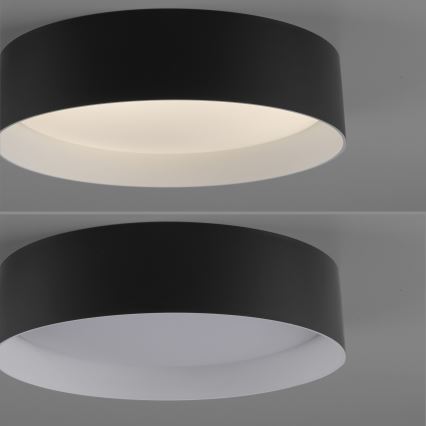 Schöner Wohnen 14593-18 - TAVOLI LED Dimmable Ceiling Light LED/10W/230V 2700–6500 K Ø 28.5 cm Black + Remote Control