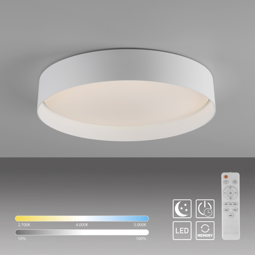 Schöner Wohnen 14594-16 - TAVOLI LED Dimmable Ceiling Light LED/20W/230V 2700–6500K Ø 39 cm White + Remote Control