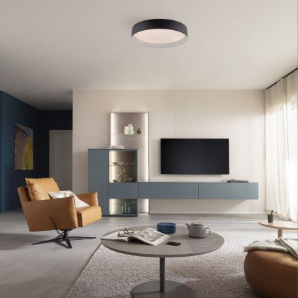 Schöner Wohnen 14594-18 - Dimmable LED ceiling light TAVOLI LED/20W/230V 2700-6500K Ø 39 cm black + remote control