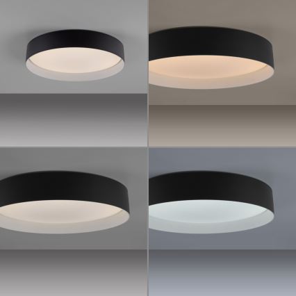 Schöner Wohnen 14594-18 - Dimmable LED ceiling light TAVOLI LED/20W/230V 2700-6500K Ø 39 cm black + remote control