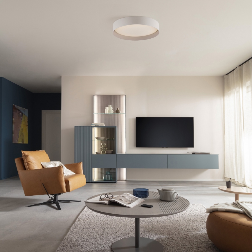 Schöner Wohnen 14594-39 - TAVOLI Dimmable LED Ceiling Light LED/20W/230V 2700–6500 K Ø 39 cm grey + remote control