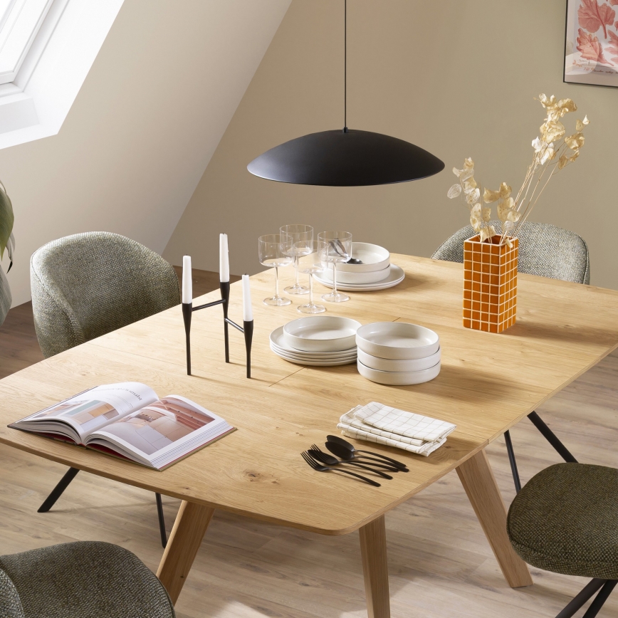 Schöner Wohnen 14606-18 - LENTE dimmable LED pendant on cable, 17 W LED, 230 V, Ø 40 cm, black