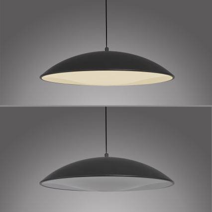 Schöner Wohnen 14606-18 - LENTE dimmable LED pendant on cable, 17 W LED, 230 V, Ø 40 cm, black