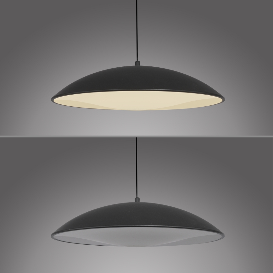 Schöner Wohnen 14606-18 - LENTE dimmable LED pendant on cable, 17 W LED, 230 V, Ø 40 cm, black