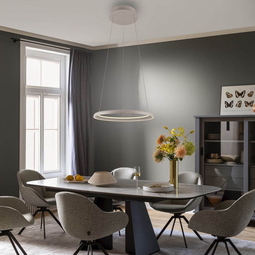 Schöner Wohnen 15570-39 - LED dimmable pendant light on cable QUILLO LED/36W/230V Ø 60 cm grey