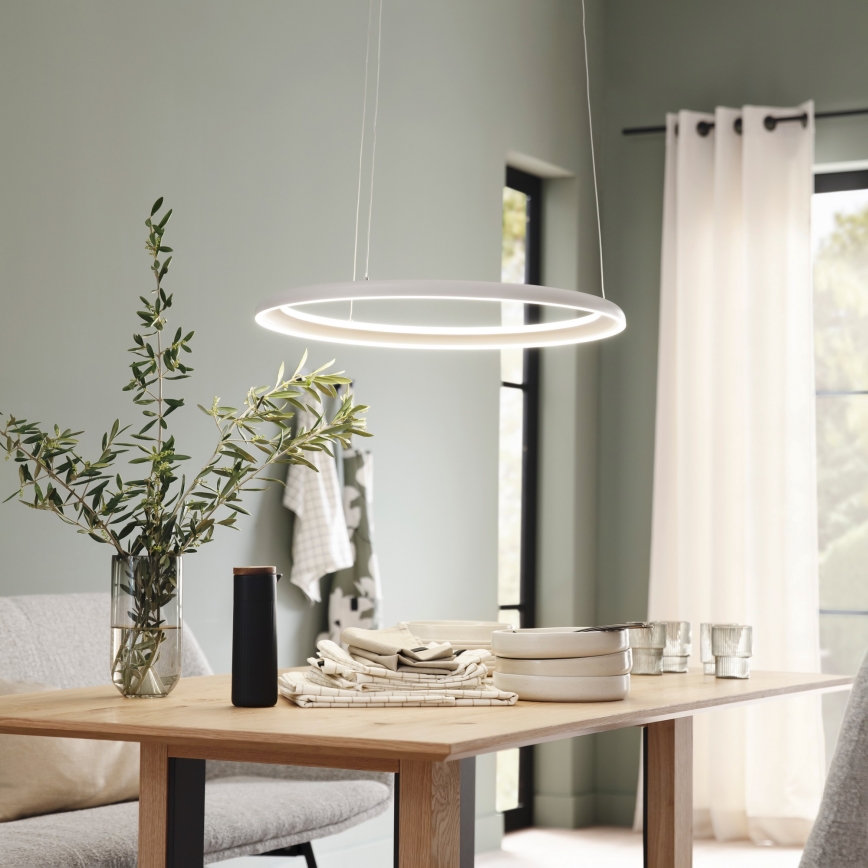 Schöner Wohnen 15570-39 - LED dimmable pendant light on cable QUILLO LED/36W/230V Ø 60 cm grey