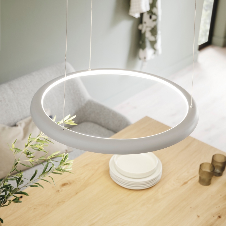 Schöner Wohnen 15570-39 - LED dimmable pendant light on cable QUILLO LED/36W/230V Ø 60 cm grey