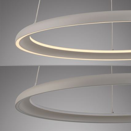 Schöner Wohnen 15570-39 - LED dimmable pendant light on cable QUILLO LED/36W/230V Ø 60 cm grey