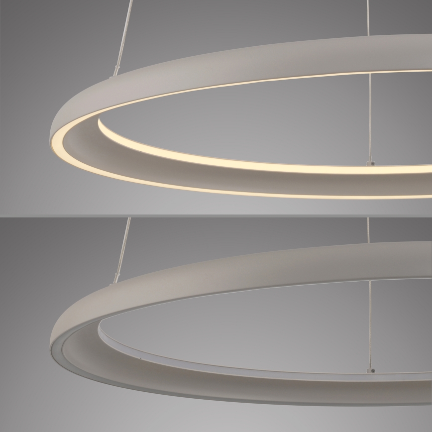 Schöner Wohnen 15570-39 - LED dimmable pendant light on cable QUILLO LED/36W/230V Ø 60 cm grey