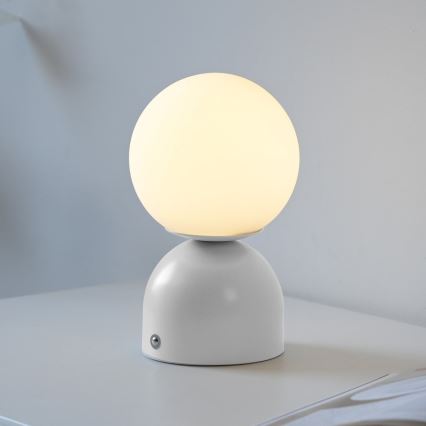 Schöner Wohnen 19218-16 - RUDI dimmable touch rechargeable LED table lamp LED/1.2W/5V 3000-6000K 1200 mAh white