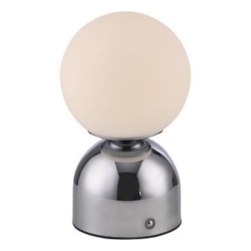 Schöner Wohnen 19218-17 - RUDI LED touch-dimmable rechargeable table lamp LED/1.2W/5V 3000-6000K 1200 mAh polished chrome