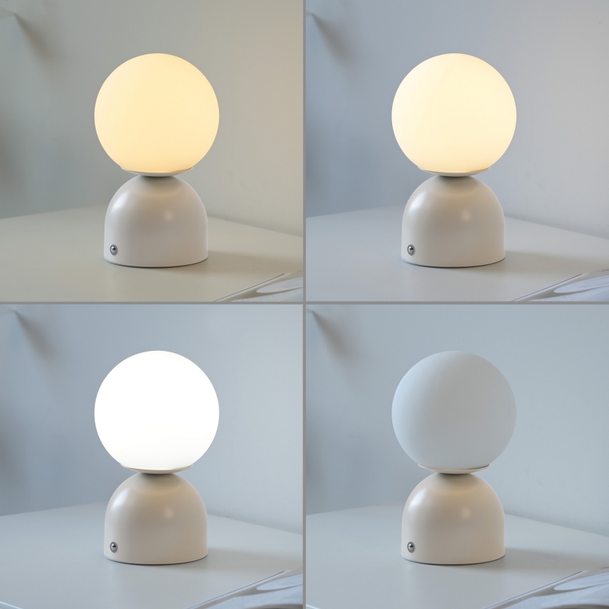 Schöner Wohnen 19218-39 - LED dimmable touch rechargeable table lamp RUDI LED/1.2W/5V 3000-6000K 1200 mAh grey