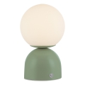 Schöner Wohnen 19218-43 - RUDI LED Touch-dimmable Rechargeable Table Lamp LED/1.2W/5V 3000-6000K 1200 mAh Green