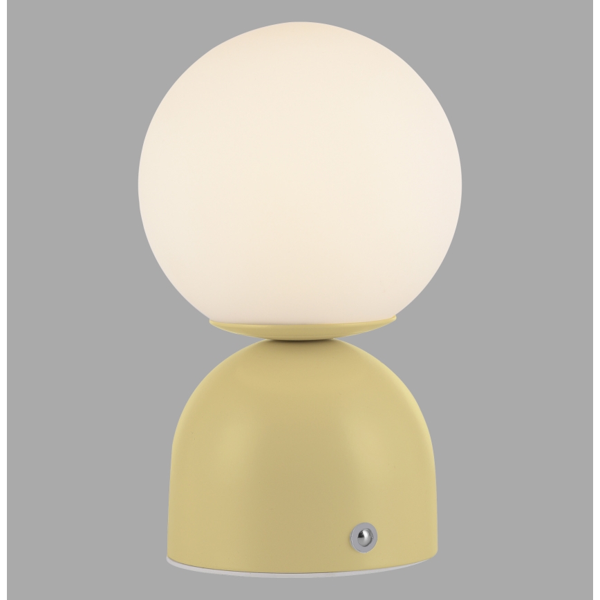 Schöner Wohnen 19218-81 - RUDI Touch-dimmable Rechargeable Desk Lamp LED/1.2W/5V 3000-6000K 1200 mAh Yellow