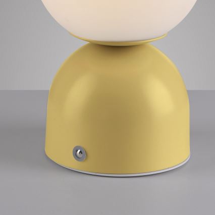 Schöner Wohnen 19218-81 - RUDI Touch-dimmable Rechargeable Desk Lamp LED/1.2W/5V 3000-6000K 1200 mAh Yellow