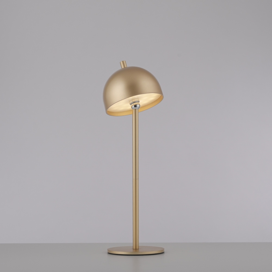 Schöner Wohnen 19244-12 - BELLIS LED Dimmable Touch Rechargeable Outdoor Table Lamp LED/2.5W/5V 2600 mAh IP54 Gold