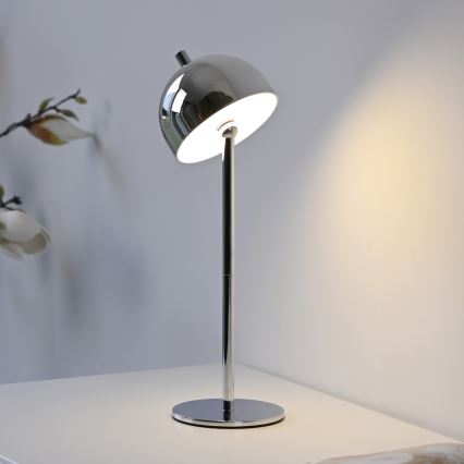 Schöner Wohnen 19244-17 - BELLIS LED dimmable touch-control rechargeable outdoor table lamp LED/2.5W/5V 2600 mAh IP54 glossy chrome